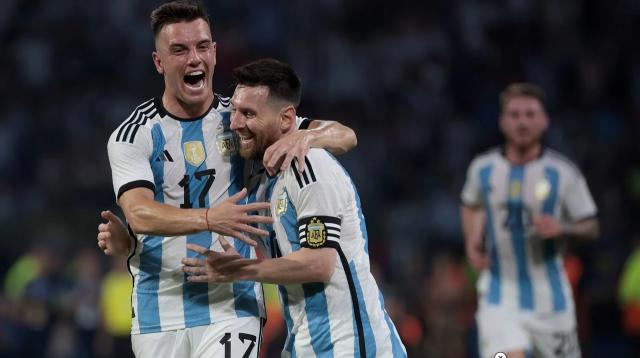 七星彩开奖号码-庆祝赛梅西国家队进球破百，又圆满一次